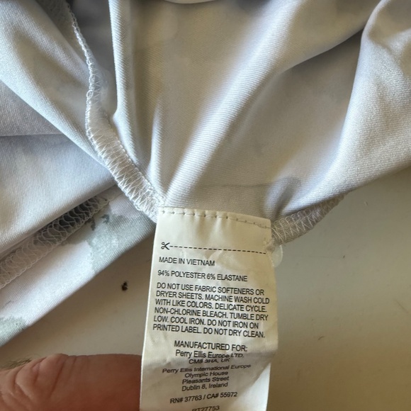 Callaway Opti-Dri Shadow Leaf Print Performance Golf Polo Mens 2XL Stretch - Picture 7 of 7